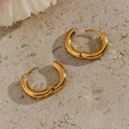 E.B. Belle-brincos grossos não manchados para mulheres, jóias com strass dourado estrela AAA zircão cz, moda, 2024