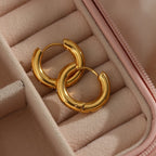 E.B. Belle-brincos grossos não manchados para mulheres, jóias com strass dourado estrela AAA zircão cz, moda, 2024