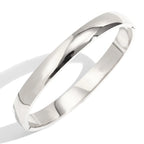 Ebbelle Pulseiras de formato oval com protuberância brilhante de vários tamanhos 18K banhado a ouro em aço inoxidável joias femininas hipoalergênicas à prova d'água