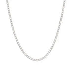 Ebbelle 2mm3mm4mm5mm brilhante luxo 3a zircão tênis corrente colares para mulher aço inoxidável banhado a ouro colar de dama de honra