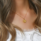 E.B.belle-Colar de aço inoxidável para mulher, banhado a ouro 18K, fundição romântica doce, colar Sakura, flores de cerejeira, colares de flores