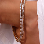 Ebbelle 2mm3mm4mm5mm brilhante luxo 3a zircão tênis corrente colares para mulher aço inoxidável banhado a ouro colar de dama de honra
